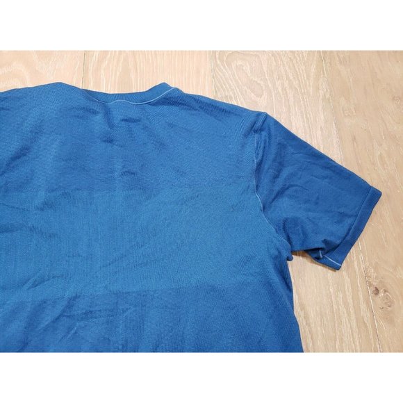 Brooks Men's Drilayer Performance Tech Short Sleeve Shirt Small Blue Stretch Gym - Picture 8 of 8